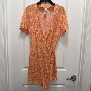 H&M Floral Wrap Mini Dress